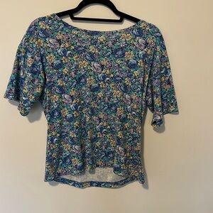 American cotton size small floral shirt